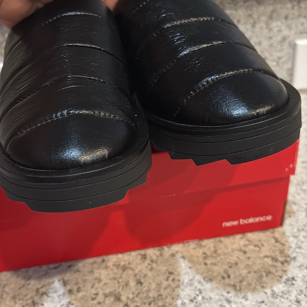 Steven Madden Black Quilted Chex Chunky Slip on Slip On  Slippers Sz 9 - Picture 7 of 10